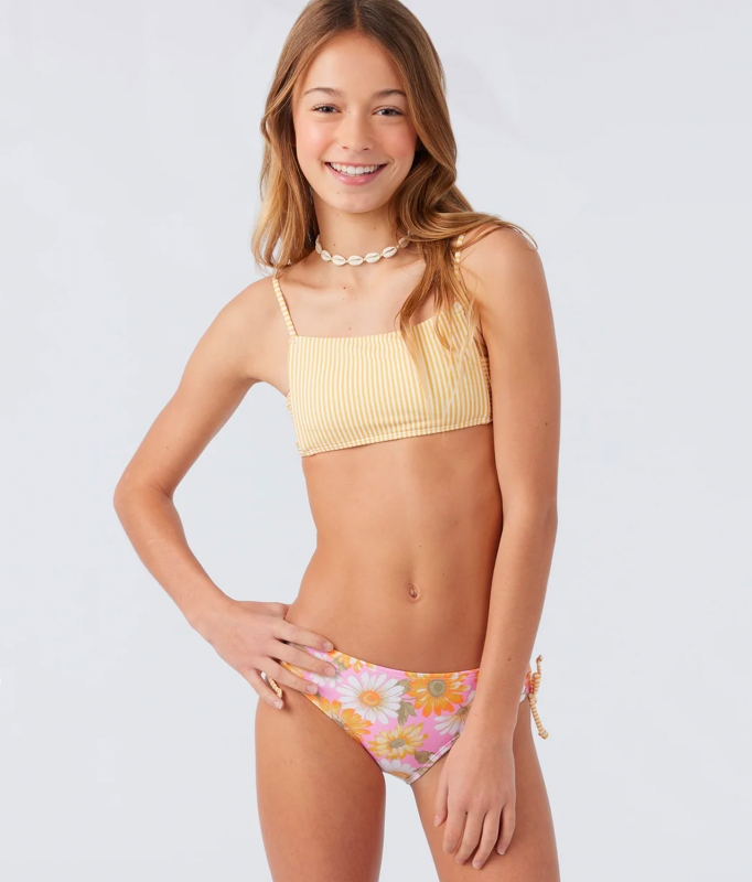 Girl's 2-7 Paradisiac Island Bralette Two Piece Bikini Set